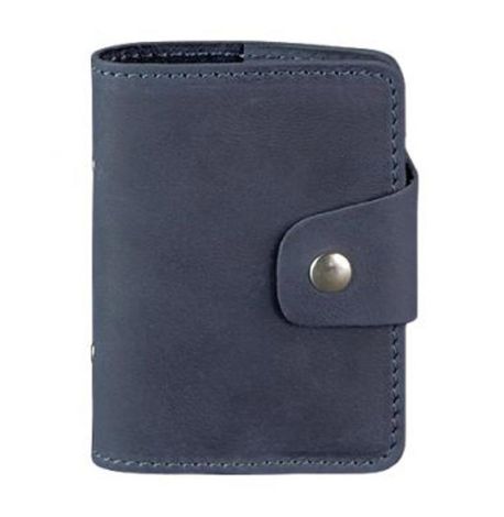 Шкіряна візитниця 7.1 (синій)