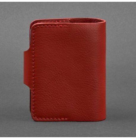 Кожаная визитница 7.1 (красная)