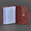 Кожаная визитница 7.1 (бордовый)