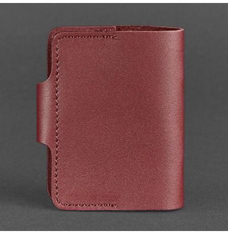 Кожаная визитница 7.1 (бордовый)