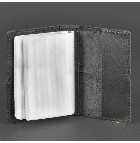 Кожаная визитница 7.0 (черный)