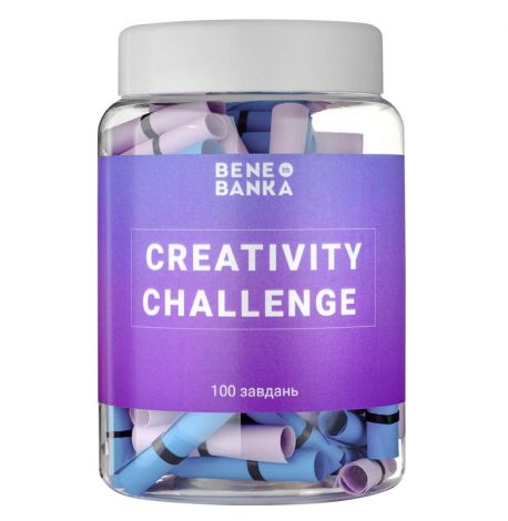 Баночка з записками Creativity Challenge (українська мова)