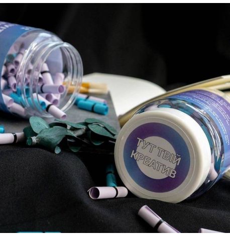 Баночка з записками Creativity Challenge (українська мова)