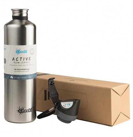 Бутылка для воды Cheeki Single Wall Active Silver (1 л)