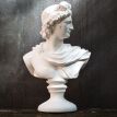 Гипсовый бюст Аполлона (белый), 31 см