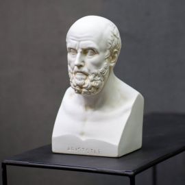 Гипсовый бюст Аристотеля (белый), 19 см