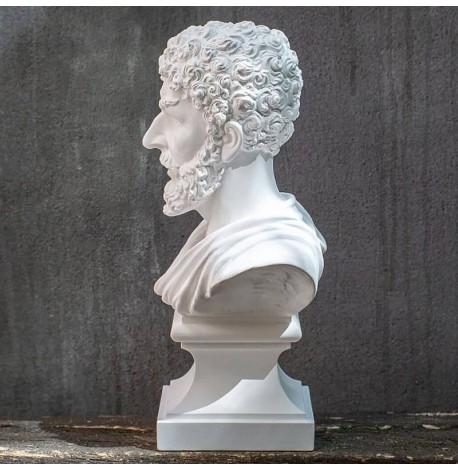 Гипсовый античный бюст (белый), 31 см