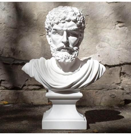 Гипсовый античный бюст (белый), 31 см