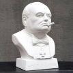 Гипсовый бюст Черчилля (белый), 13,5 см