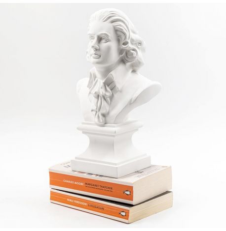 Гипсовый бюст Моцарта (белый), 31 см