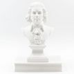 Гипсовый бюст Моцарта (белый), 31 см
