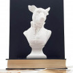 Гіпсовий бюст "Поважний пес" (білий), 35 см