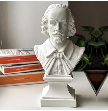Гіпсовий бюст Шекспіра (білий), 31 см