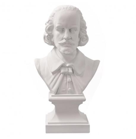 Гіпсовий бюст Шекспіра (білий), 31 см