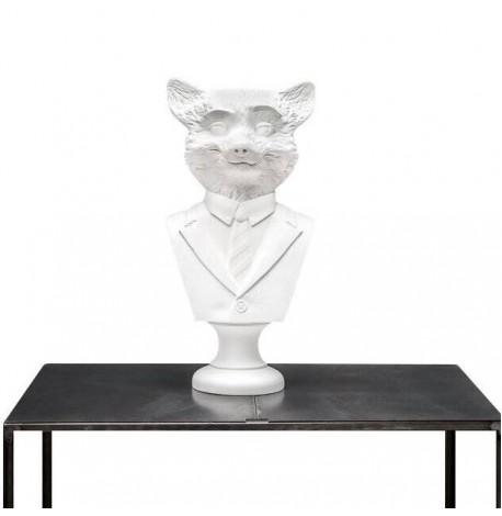 Гіпсовий бюст "Фантастичний Лис" (білий), 35 см