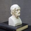 Гипсовый бюст Гомера (белый), 19 см