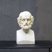 Гипсовый бюст Гомера (белый), 19 см