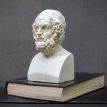 Гипсовый бюст Гомера (белый), 19 см
