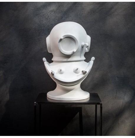 Гіпсова скульптура "Шолом Водолаза" small (білий), 35 см