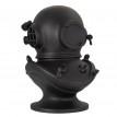 Гіпсова скульптура "Шолом Водолаза великий" (чорний), 45 см