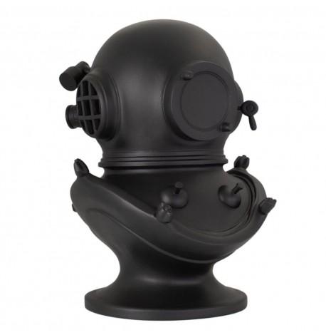Гіпсова скульптура "Шолом Водолаза великий" (чорний), 45 см