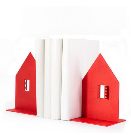 Держатель для книг «Домик с окном» (красный)