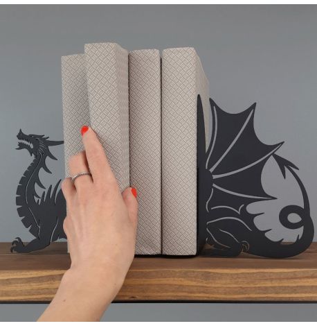 Упори для книг Glozis Dragon (чорні)