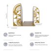 Тримачі для книг Glozis Gatsby (золотисті)