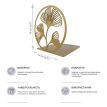 Металлический упор для книг Glozis Ginkgo Bronze (бронза)