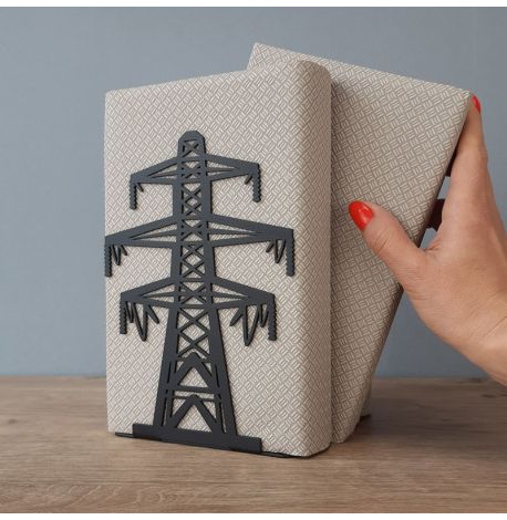 Упор для книг Glozis Industrial (черный)