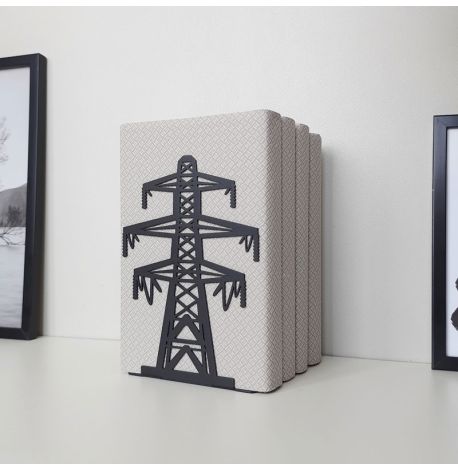 Упор для книг Glozis Industrial (черный)