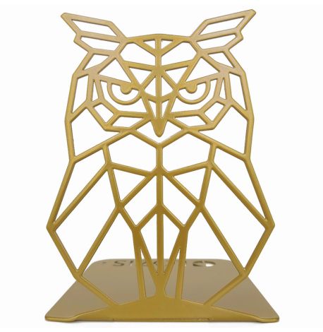 Упор для книг Glozis Owl (золотистый)