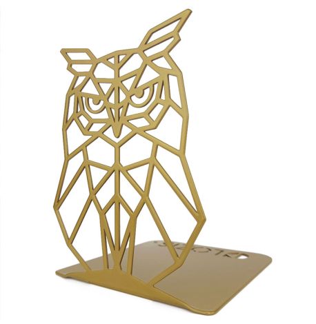 Упор для книг Glozis Owl (золотистый)