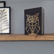 Упор для книг Glozis Owl (золотистый)