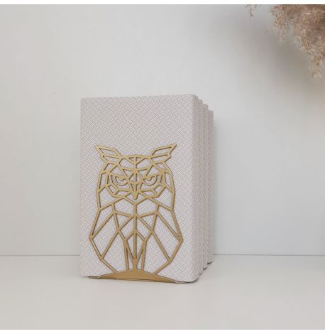 Упор для книг Glozis Owl (золотистый)