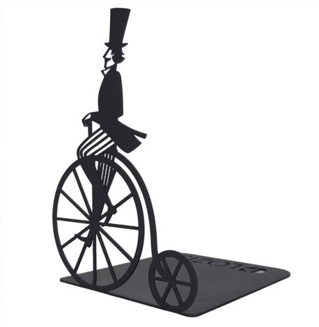 Упор для книг Glozis Retro Bicycle (чорний)
