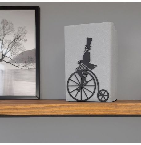 Упор для книг Glozis Retro Bicycle (чорний)