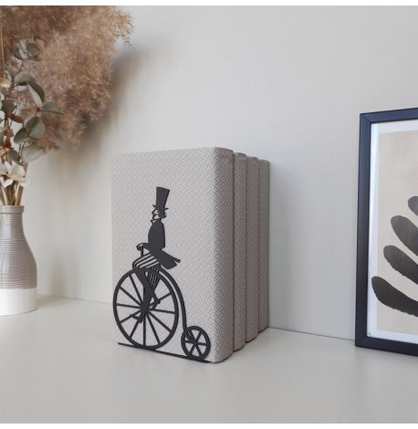 Упор для книг Glozis Retro Bicycle (чорний)