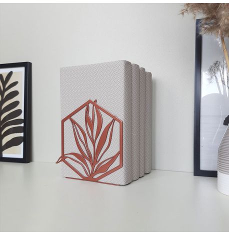 Металевий упор для книг Glozis Terra (мідь)