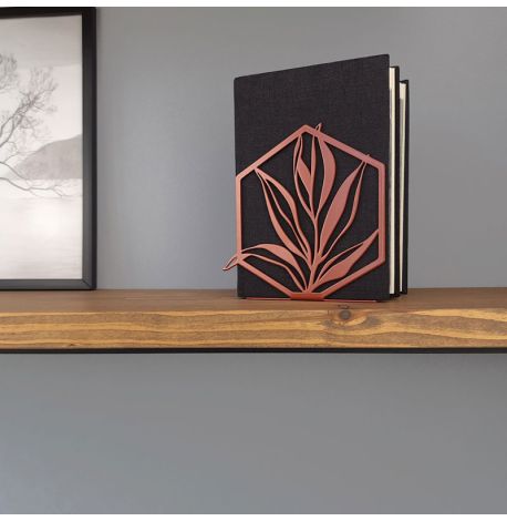 Металевий упор для книг Glozis Terra (мідь)