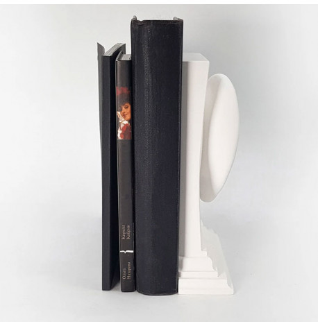 Гіпсовий тримач для книг «Вухо» (білий)