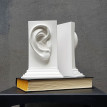 Гіпсовий тримач для книг «Вухо» (білий)