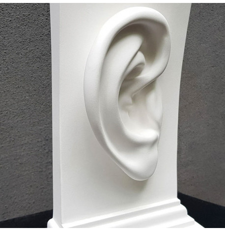 Гіпсовий тримач для книг «Вухо» (білий)