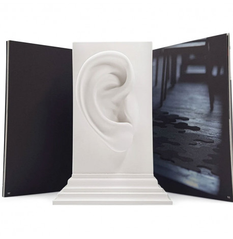 Гіпсовий тримач для книг «Вухо» (білий)