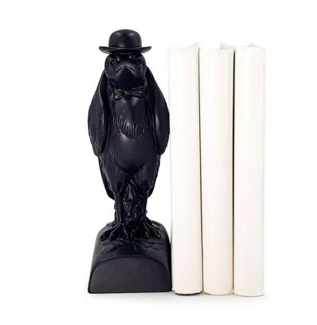 Гипсовый держатель для книг «Ворон в котелке»