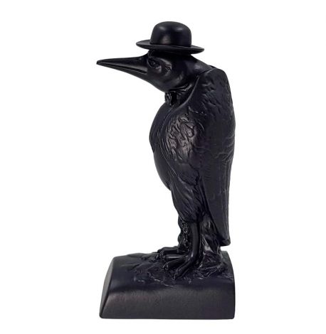 Гипсовый держатель для книг «Ворон в котелке»