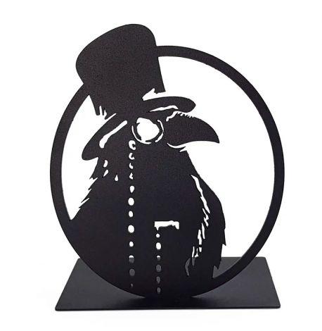 Упор для книг «Ворон в шляпе»