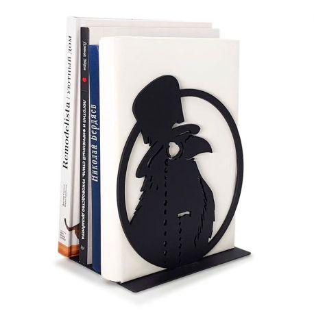 Упор для книг «Ворон в шляпе»