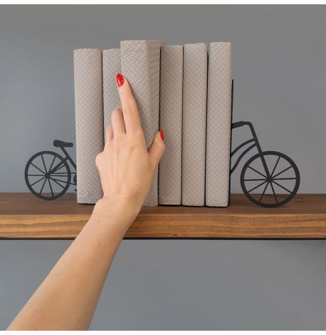 Упоры для книг Glozis Bicycle (черные)