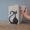 Упор для книг Glozis Black Cat (черный)
